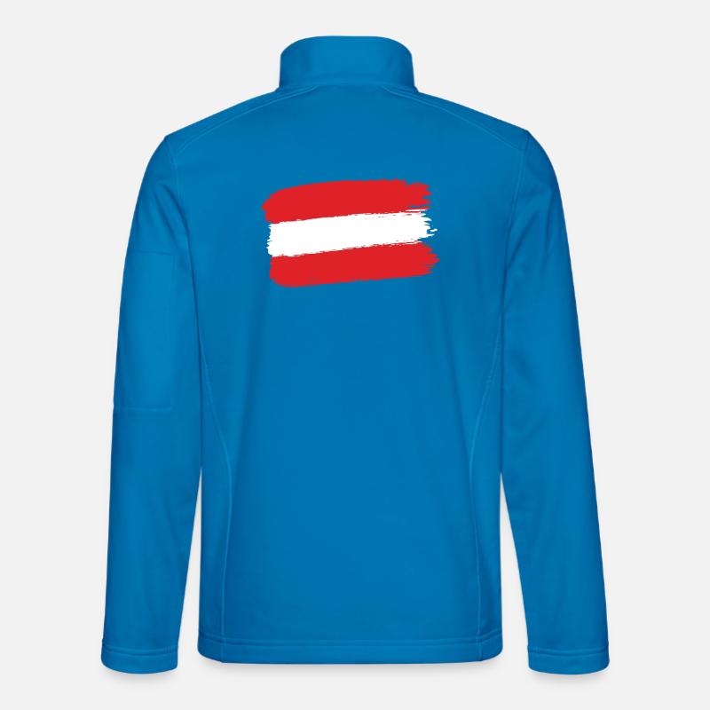 Austria Flag Brushstroke Austria - Unisex Softshell Jacket - light blue