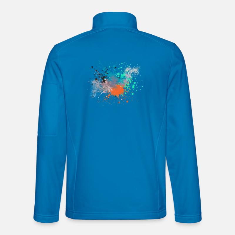 Color Explosion Art Inspired Design Unisex Softshell Jacket