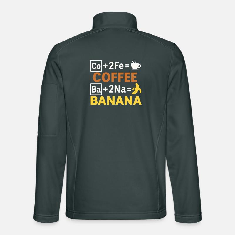 Équation café-banane Veste en tissu softshell Unisexe