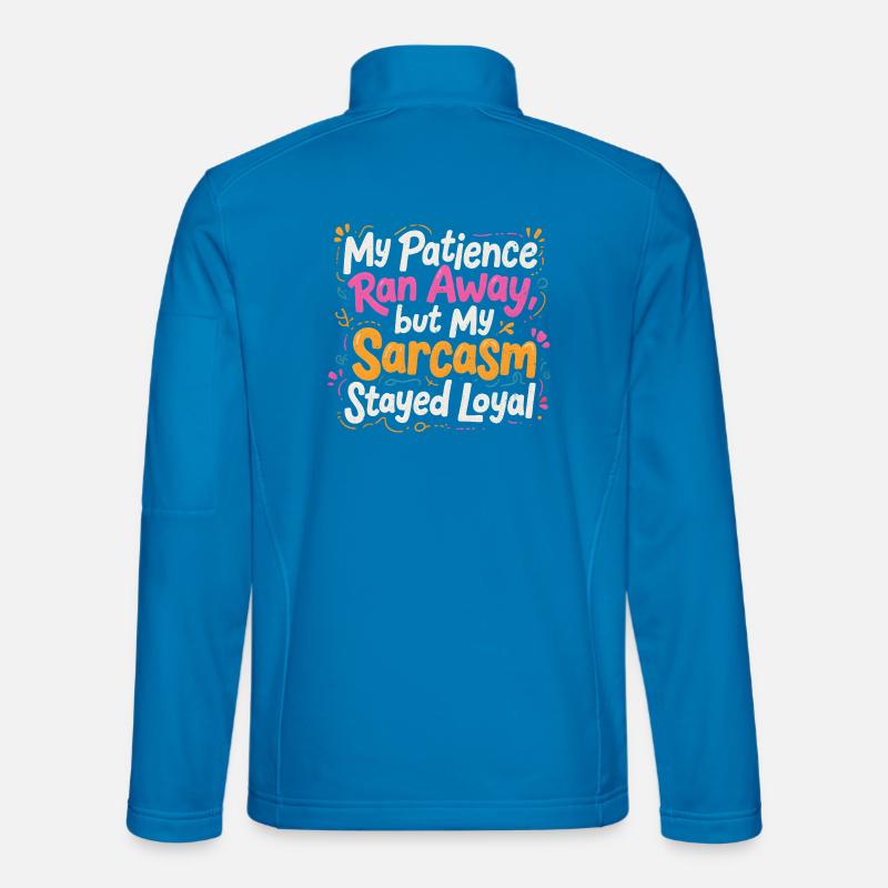 Sarkasmus bleibt loyal - Unisex Softshelljacke - Lichtblau