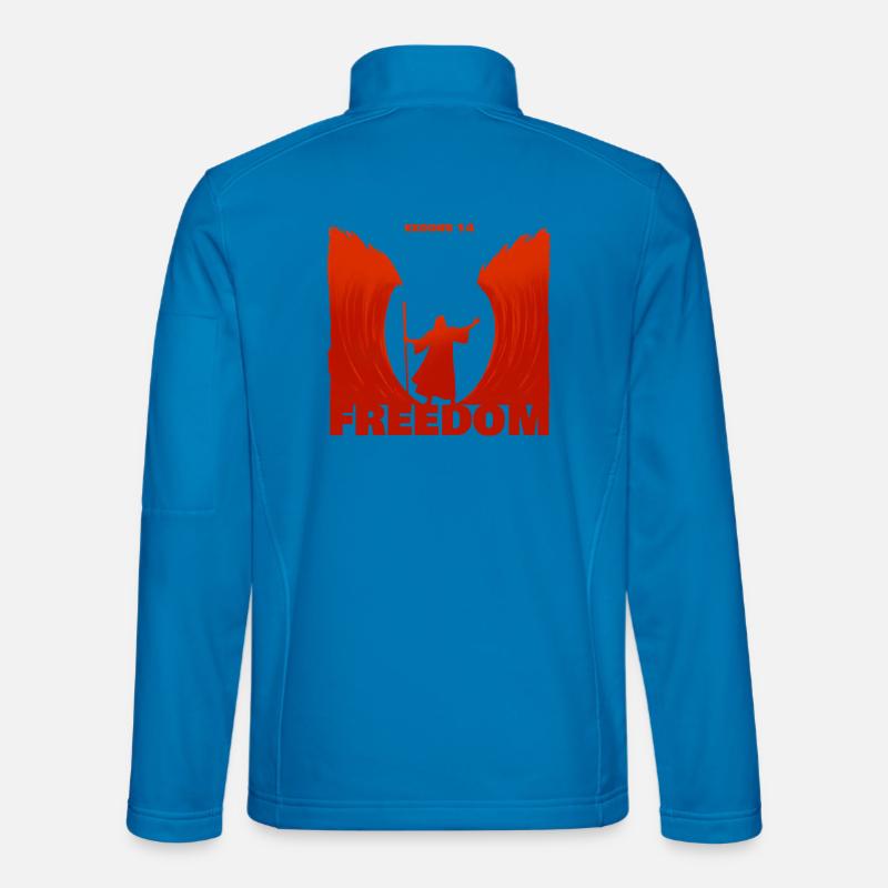 Exodus: Freiheit - Unisex Softshelljacke - Lichtblau