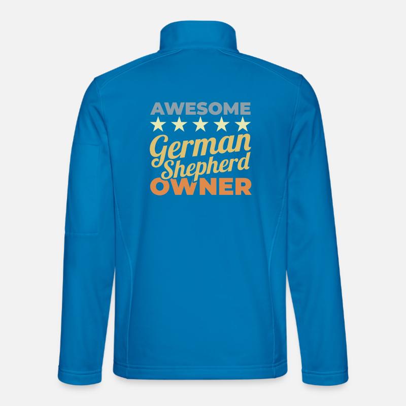 Toller Deutscher Schäferhund Halter - Unisex Softshelljacke - Lichtblau