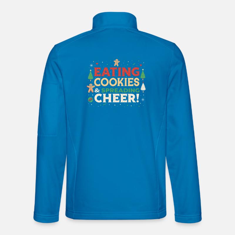 Cookies and Festive Joy - Unisex Softshell Jacket - light blue