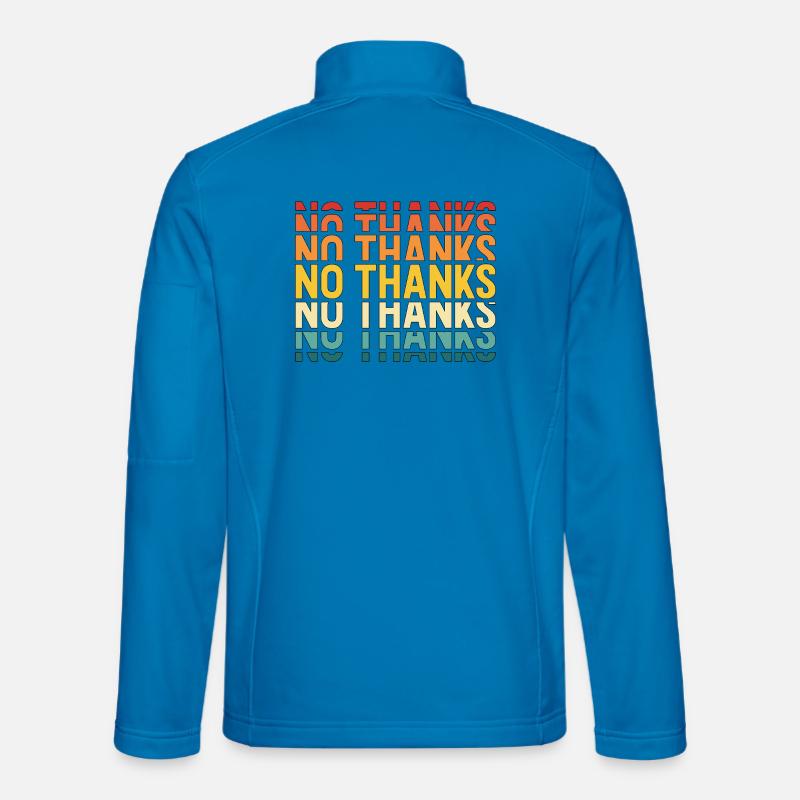 no thanks - Unisex Softshell Jacket - light blue