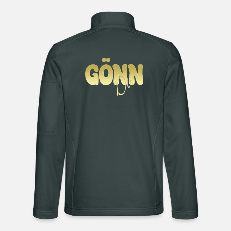 GÖNN DIR Goldglanz Typografie Unisex Softshelljacke