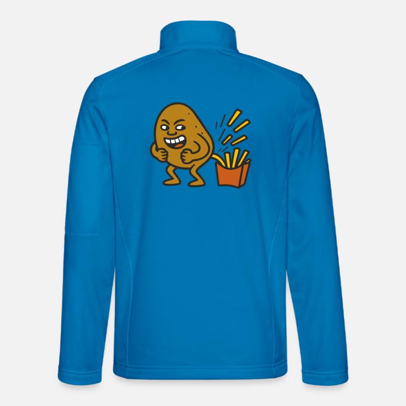 Potato Pooping - Unisex Softshelljacke - Lichtblau