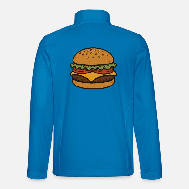 Hamburger comique Veste en tissu softshell Unisexe