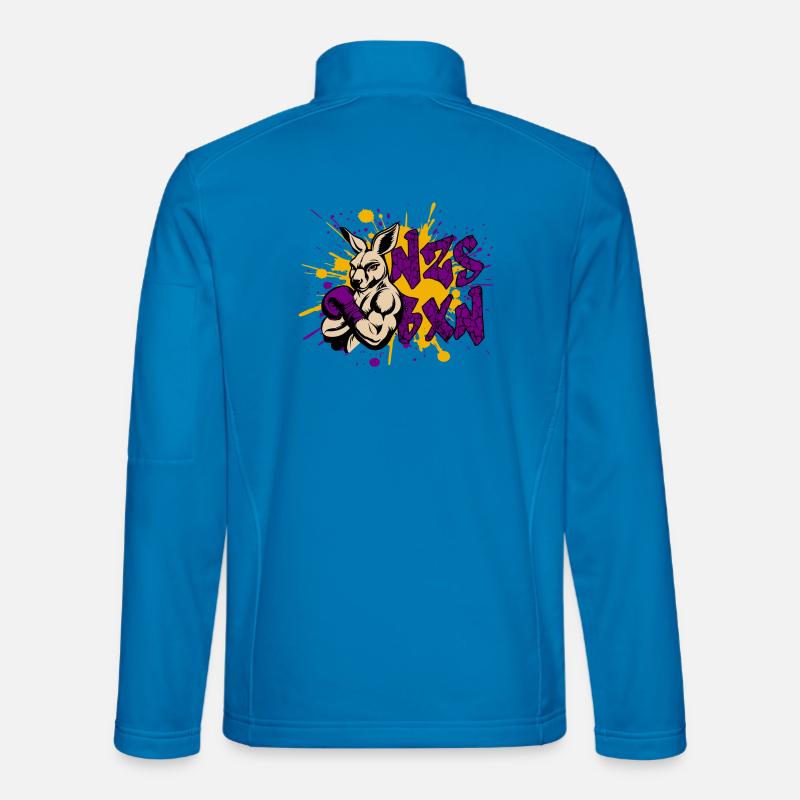 NZS BXN Graffiti – Antifascist Statement - Unisex Softshell Jacket - light blue