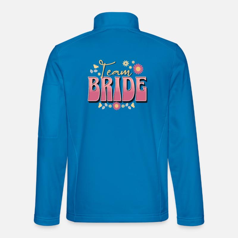 Team Bride - Unisex Softshelljacke - Lichtblau