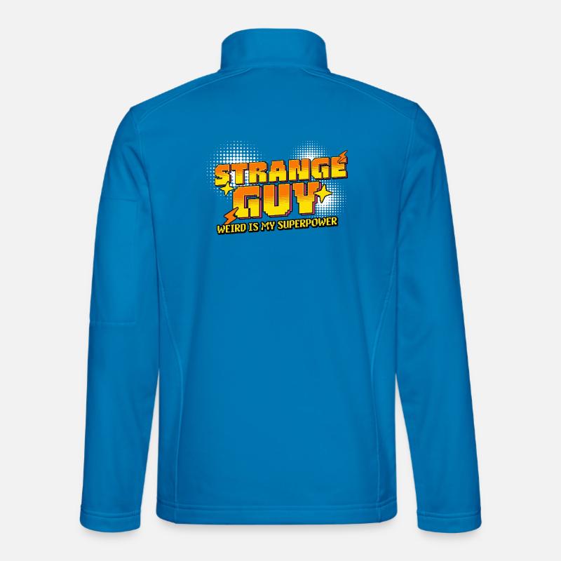 Strange Guy – Weird is my Superpower - Unisex Softshell Jacket - light blue