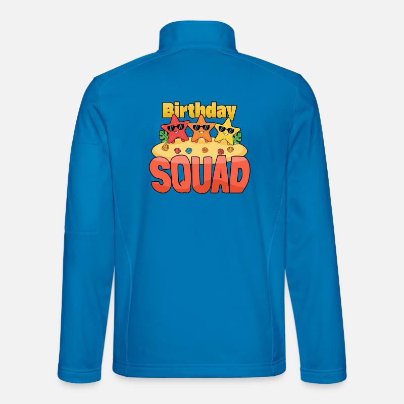 Birthday Squad Beach Summer Cruise Sand - Unisex Softshell Jacket - light blue