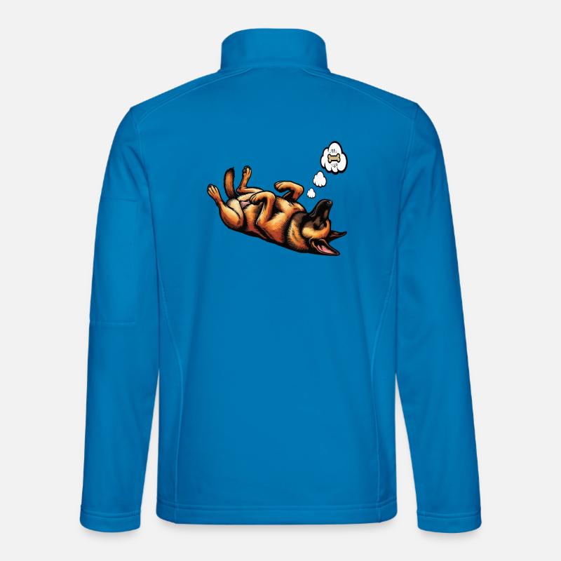 Malinois Belgischer Schäferhund Malinoisbesitzer - Unisex Softshelljacke - Lichtblau