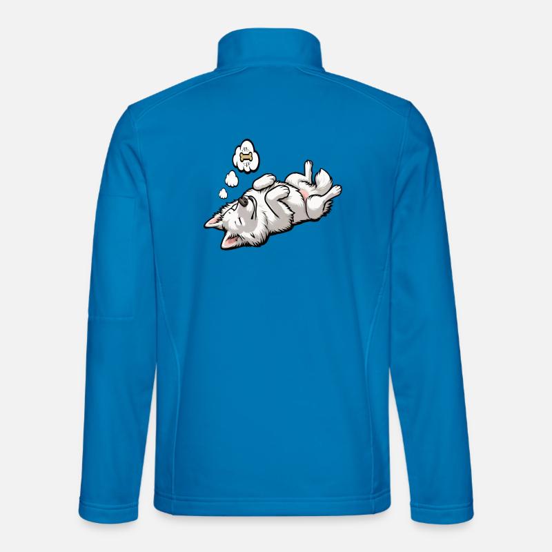 White Shepherd Shepherd Shepherd Dogs - Unisex Softshell Jacket - light blue