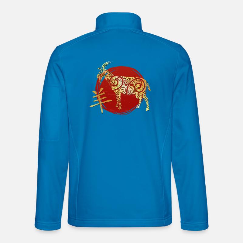 Ziege Chinesisches Tierkreiszeichen Horoskop Unisex Softshelljacke