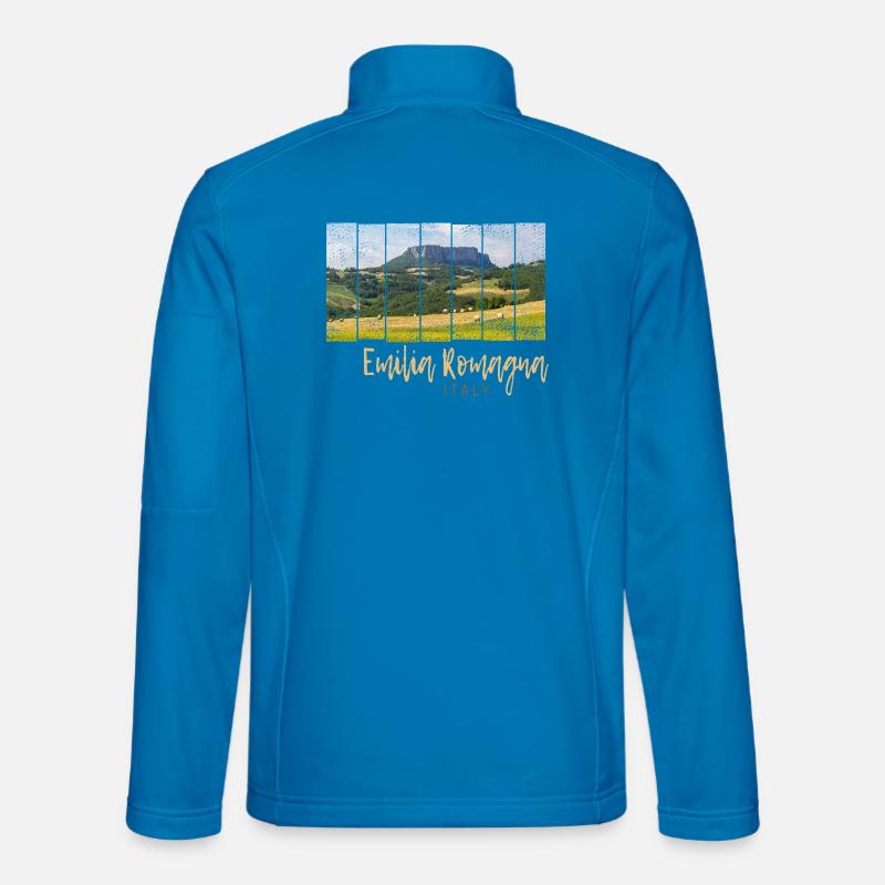 Emilia-Romagna in Italy Panorama Souvenir - Unisex Softshell Jacket - light blue