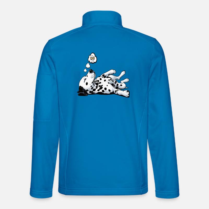 Dalmatiner Dalmatinerhalter Dalmatinerbesitzer - Unisex Softshelljacke - Lichtblau