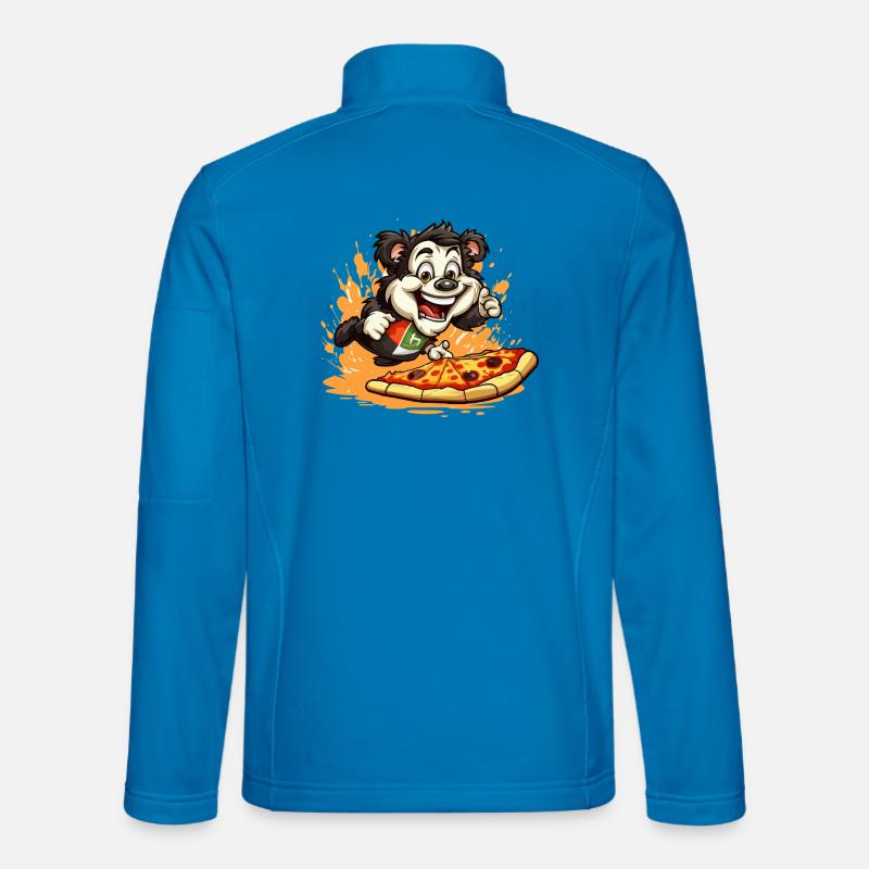 Pizza Panda Sprint - Veste en tissu softshell Unisexe - bleu clair