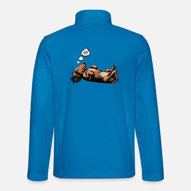 Long-haired Dachshund Dachshund Holder Dachshund Tekkel - Unisex Softshell Jacket - light blue