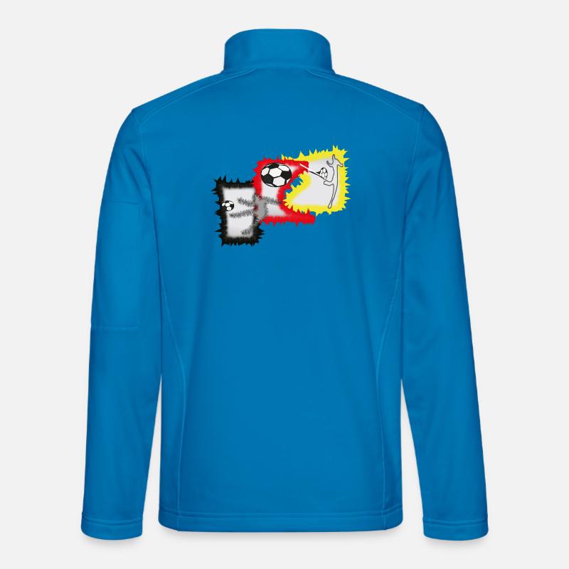 Kicker Fußball Stürmer - Unisex Softshelljacke - Lichtblau