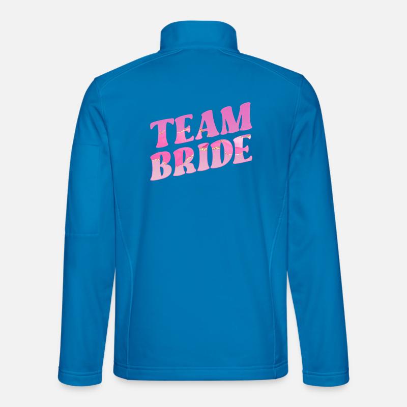 Équipe de mariage mariée Veste en tissu softshell Unisexe
