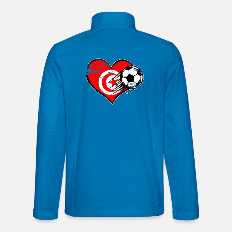 Tunisia Flag - Unisex Softshell Jacket - light blue