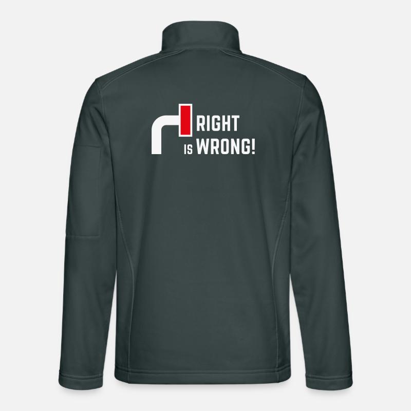 Right Is Wrong! Gegen Rechts & Rechte Parteien V2 Unisex Softshelljacke