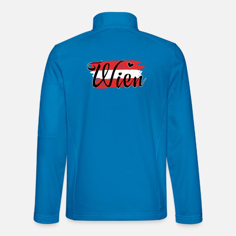 Drapeau Autriche Vienne - Veste en tissu softshell Unisexe - bleu clair