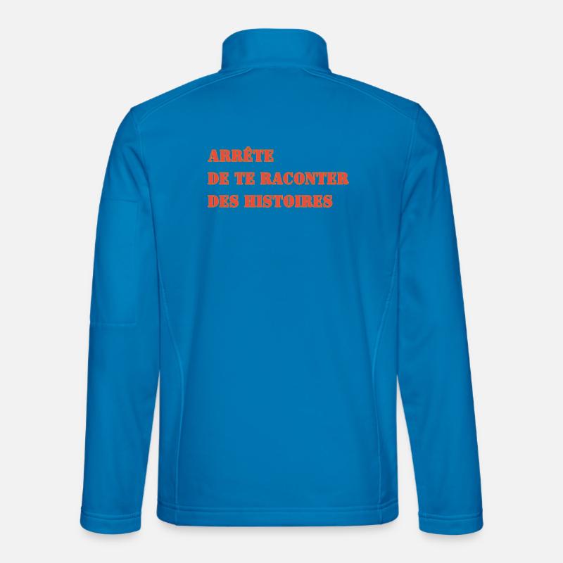 STOP TELLING YOURSELF STORIES - Unisex Softshell Jacket - light blue