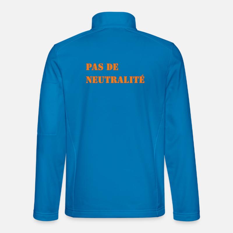 NO NEUTRALITY - Unisex Softshell Jacket - light blue