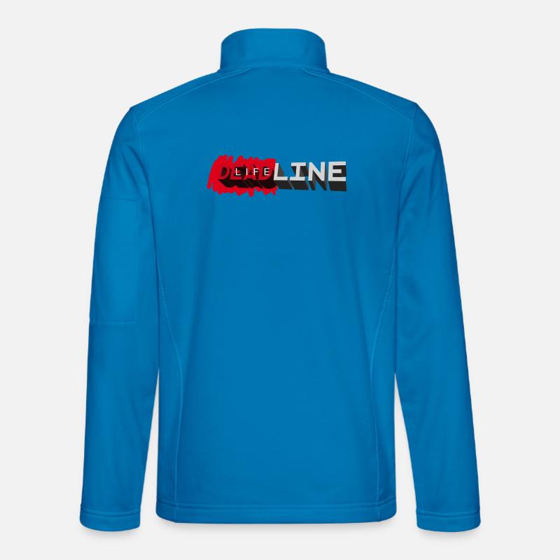 DEADLINE LIFE - let's talk - Unisex Softshell Jacket - light blue