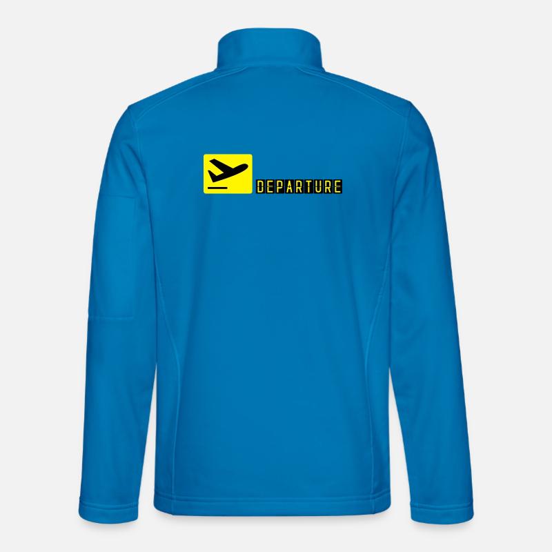 Airplane taking off - Unisex Softshell Jacket - light blue