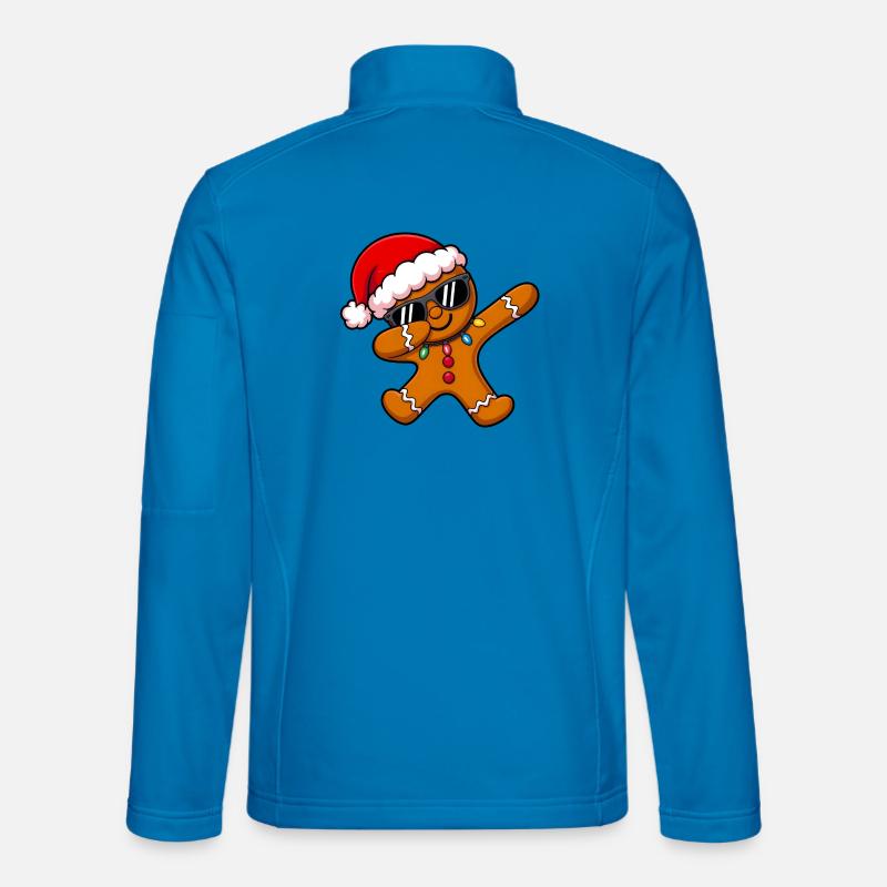 Gingerbread Man Christmas - Unisex Softshell Jacket - light blue