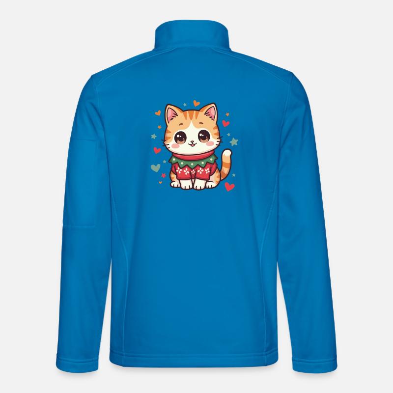 Chat de Noël Veste en tissu softshell Unisexe