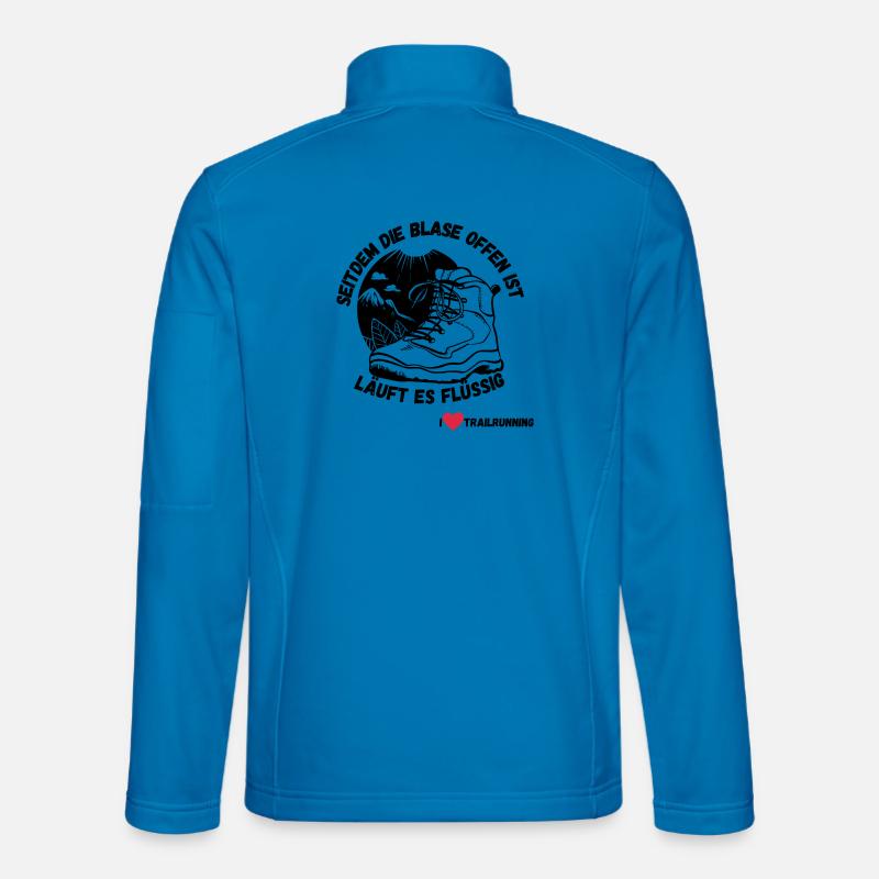 I LOVE TRAILRUNNING - Unisex Softshelljacke - Lichtblau