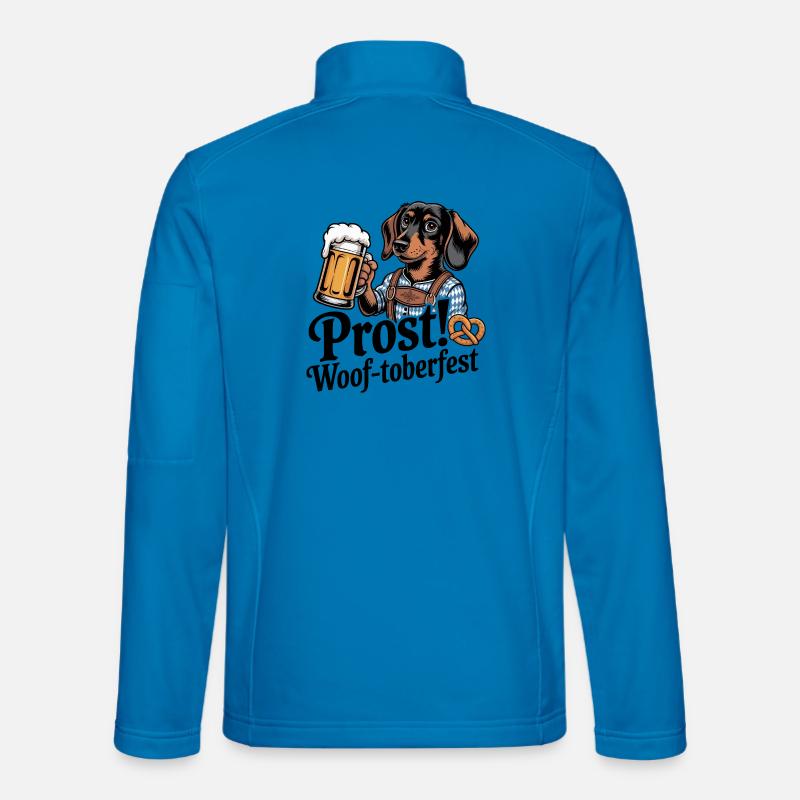 Bavarian Dachshund - Unisex Softshell Jacket - light blue