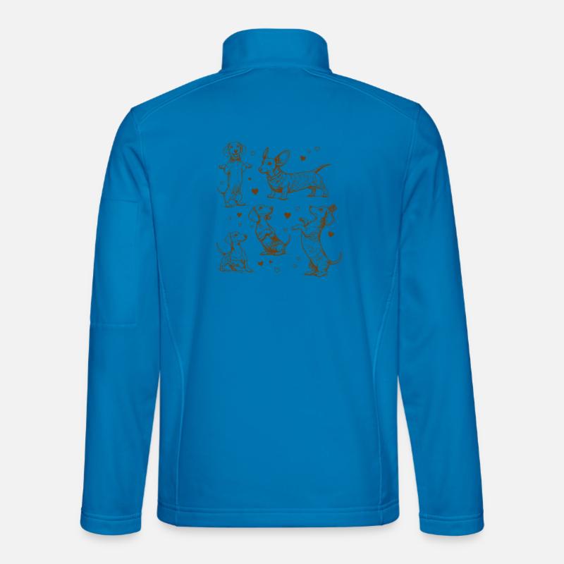 Teckel Teckel Chiens Teckels Teckel Chien teckel Teckel Veste en tissu softshell Unisexe