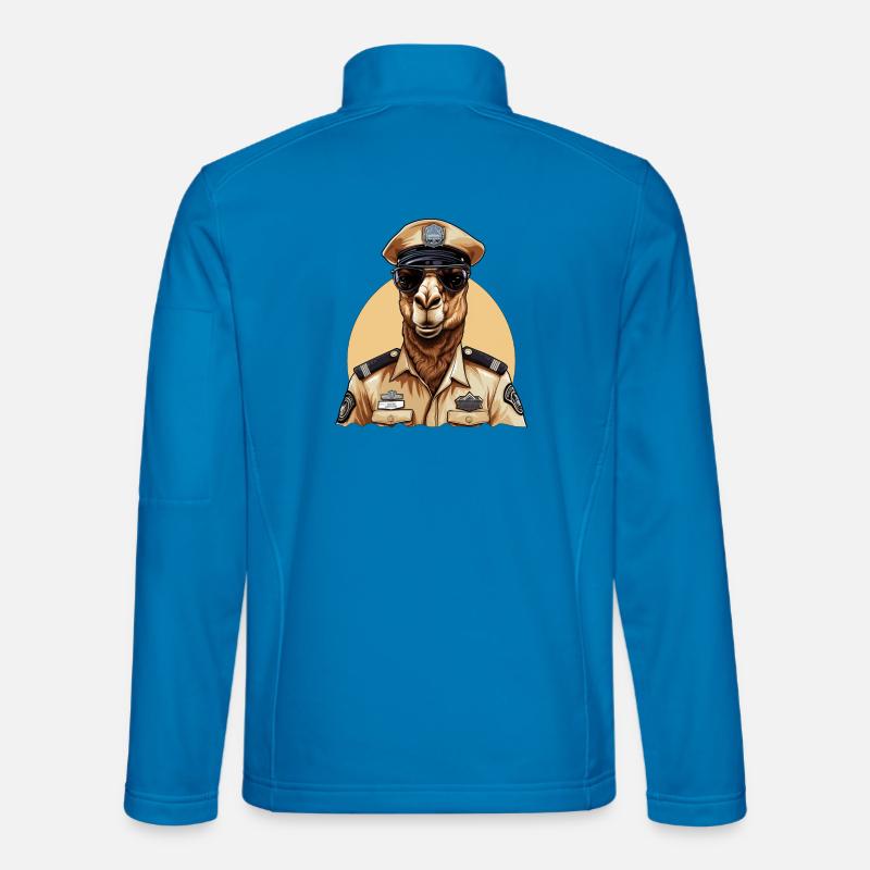 Camel Policeman - Unisex Softshell Jacket - light blue