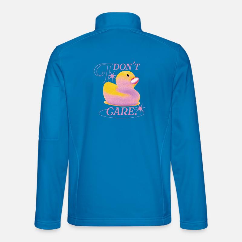 I Don’t Care Duck - Unisex Softshelljacke - Lichtblau