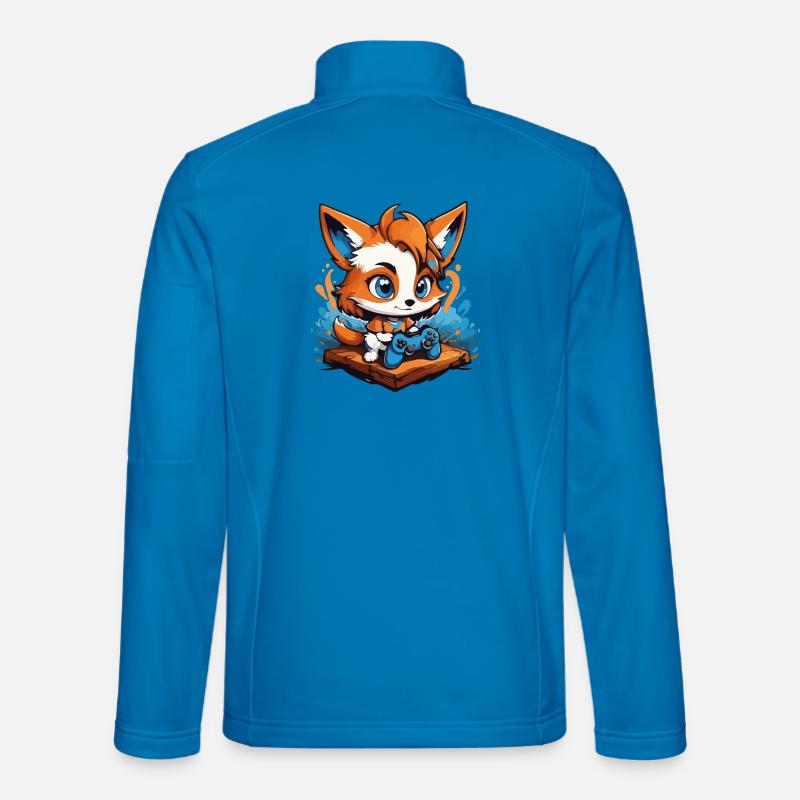 Gamer Schlauer Gaming Fuchs - Unisex Softshelljacke - Lichtblau