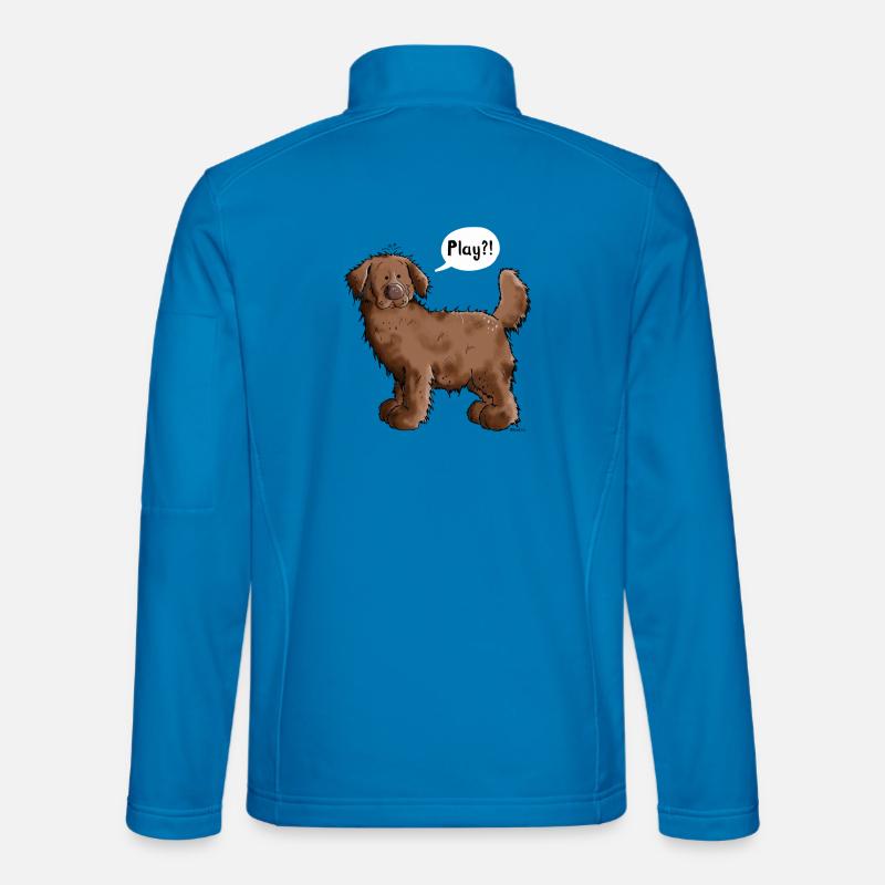 Play Neufundländer - Unisex Softshelljacke - Lichtblau