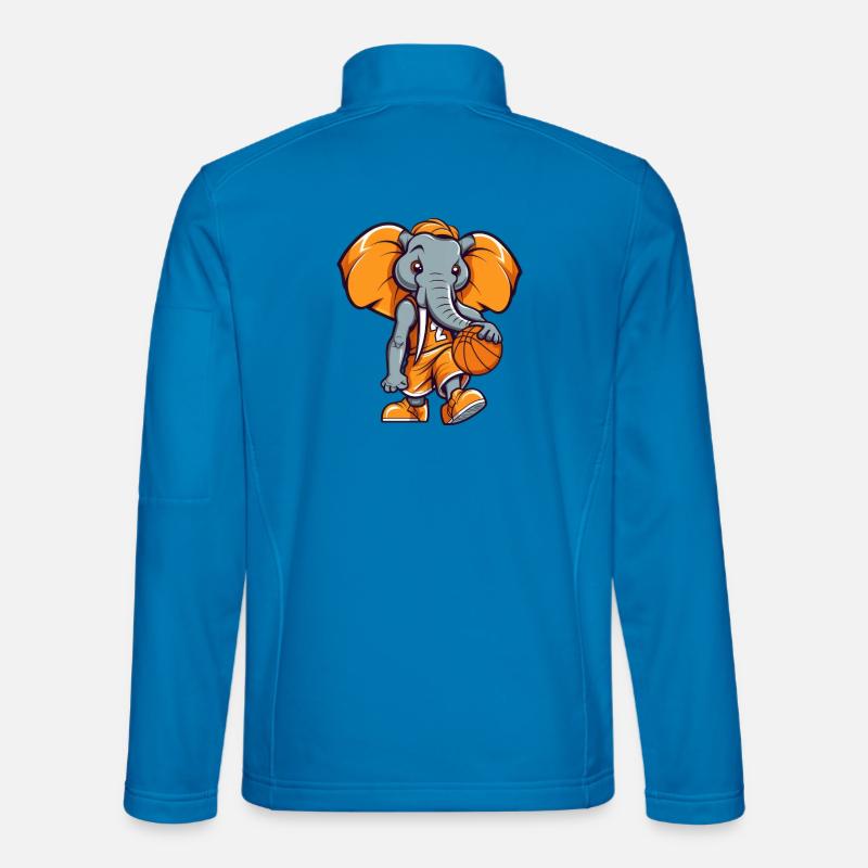Basketball Player Elephant - Unisex Softshell Jacket - light blue