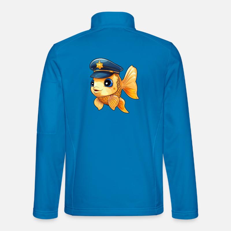 Fisch Polizei Unisex Softshelljacke
