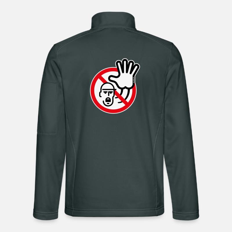 Warning Sign / Warning / Prohibition (Symbol / 3C) Unisex Softshell Jacket