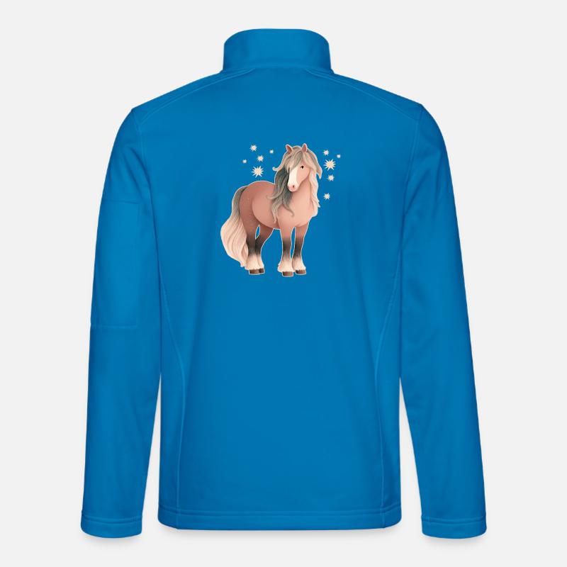 Horse with stars - Unisex Softshell Jacket - light blue