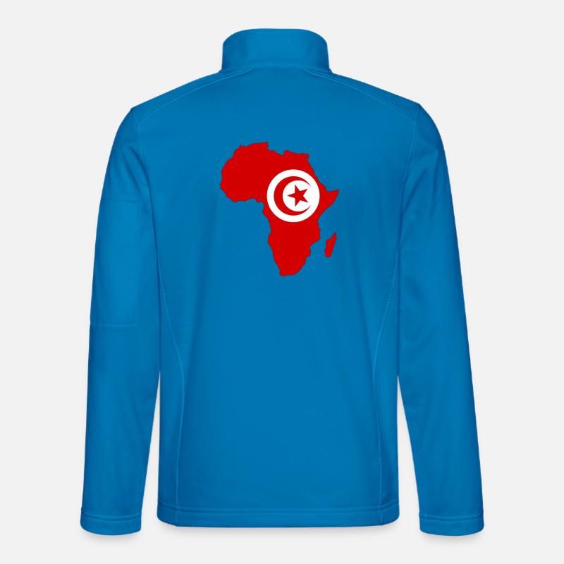 Drapeau de la Tunisie Afrique Veste en tissu softshell Unisexe