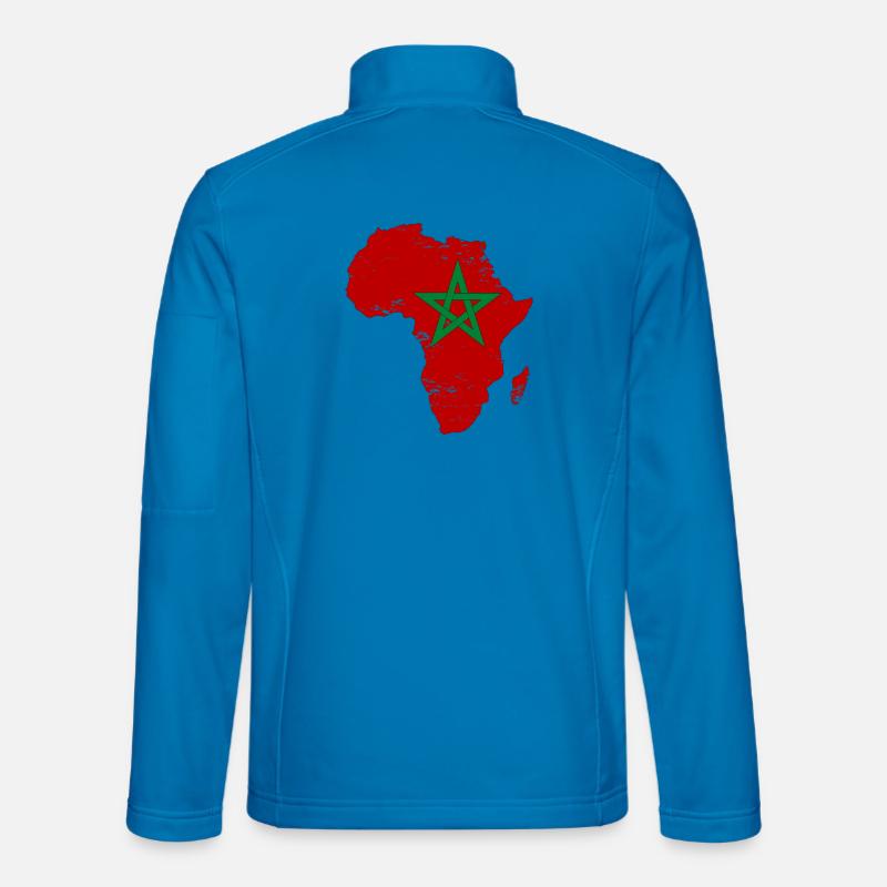 Morocco Flag Africa - Unisex Softshell Jacket - light blue