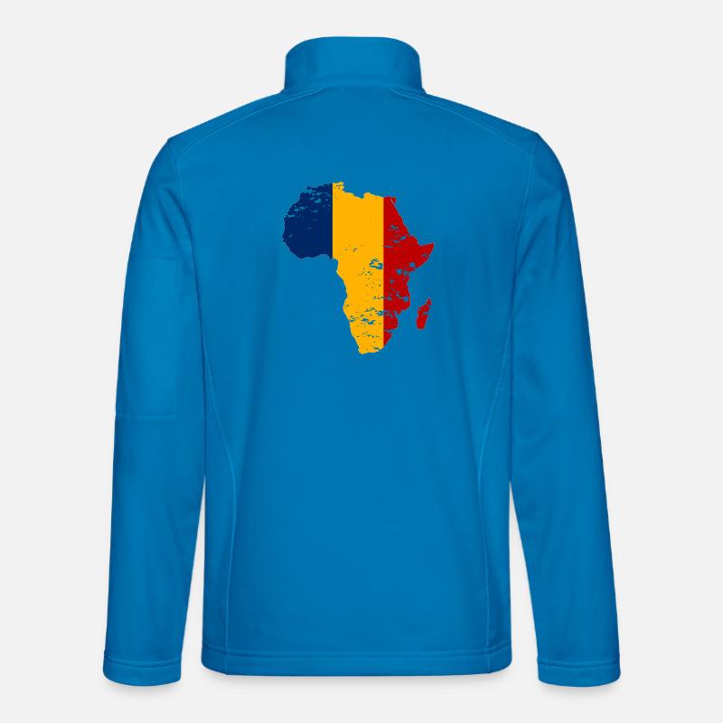 Tschad_Flagge_Afrika_used Veste en tissu softshell Unisexe
