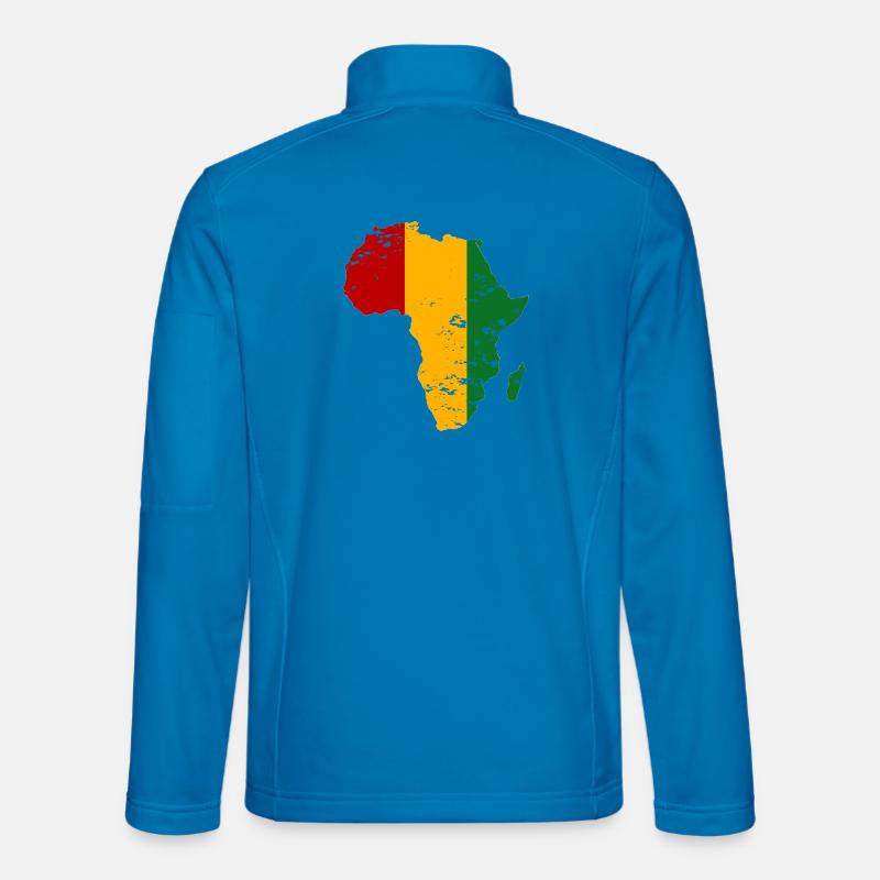 Guiena_Flagge_Afrika_used - Unisex Softshell Jacket - light blue