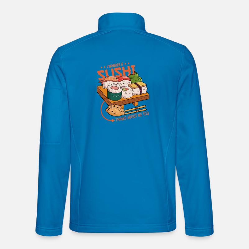 Sushi-Freunde - Unisex Softshelljacke - Lichtblau