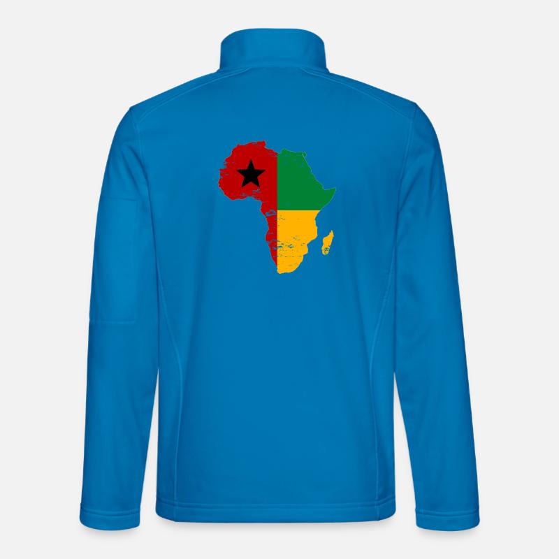 Guinea Bissau_Flagge_Afrika_used - Unisex Softshell Jacket - light blue